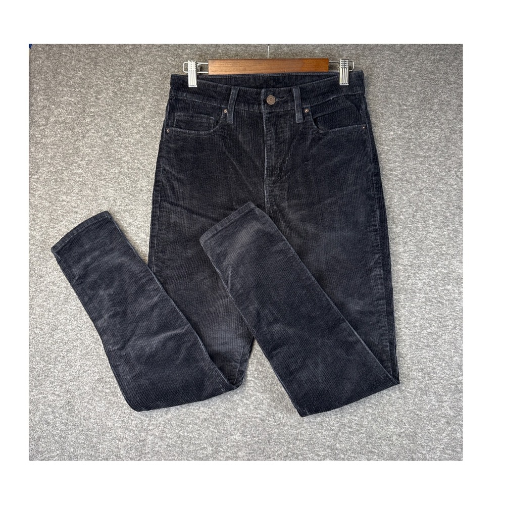 Black Corduroy Women’s Jeans - Classic High-Rise Fit